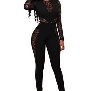 Sexy Black Lace Jumpsuit 😍